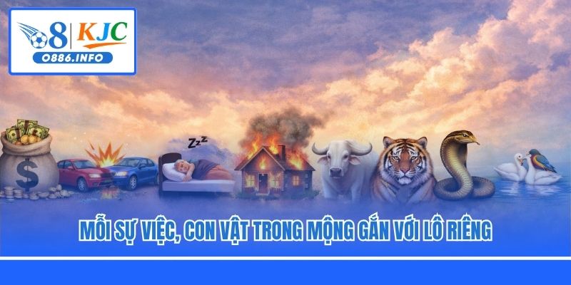 Mỗi sự việc, con vật trong mộng gắn với lô riêng